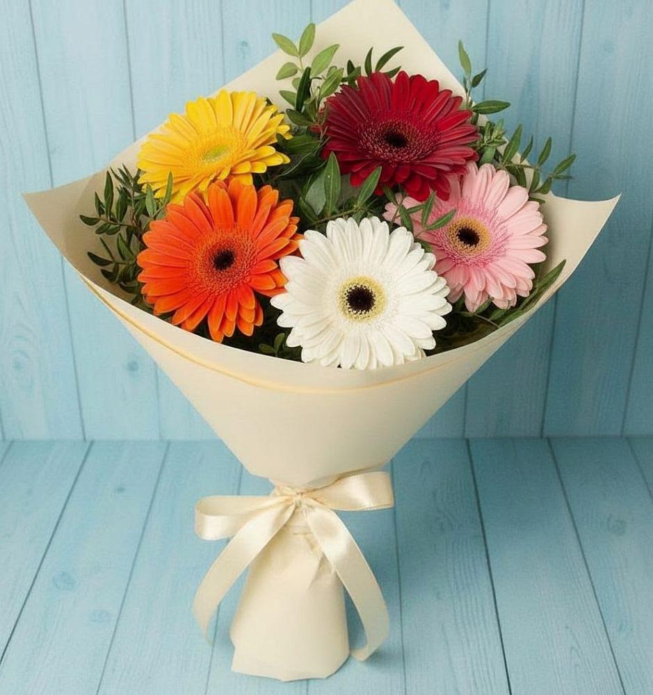 Букет цветов из: Герберы в Прокопьевске