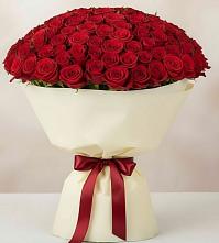 Букет 101 Красная роза Милано в Прокопьевске