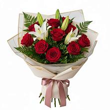 Букет цветов из:  Лилии и Розы в Прокопьевске