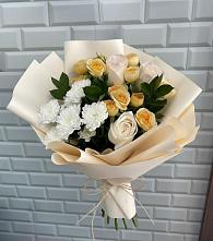 Букет цветов из:  Розы и Хризантемы в Прокопьевске