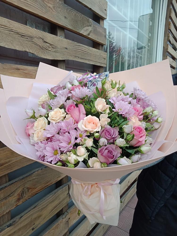 Букет цветов из: Розы и Хризантемы в Прокопьевске