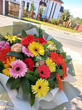 Букет цветов из:  Герберы #REPLACE_PRED# Прокопьевске