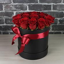 Цветочная композиция из Розы в шляпной коробке #REPLACE_PRED# Прокопьевске