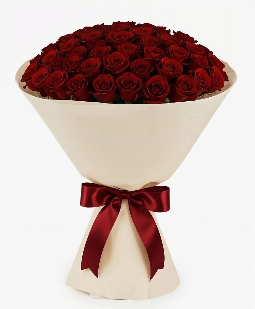 Букет 101 Бордовая роза Блэк Бакарра в Прокопьевске